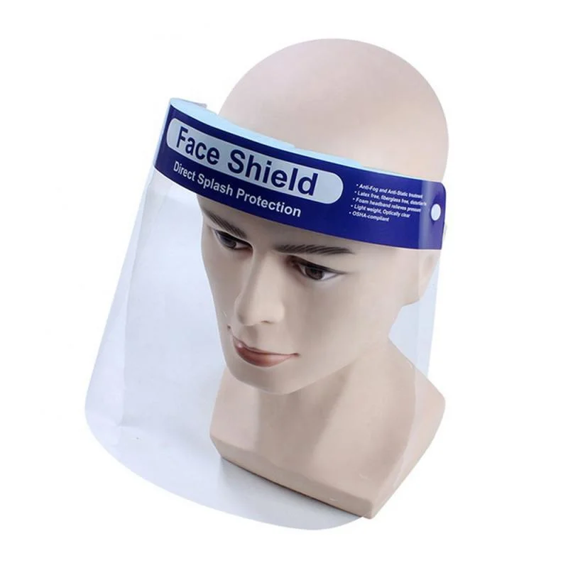HD Plastic Protective Shield Face Mask Anti-Fog and Anti-Splash Proof Mask with Shield