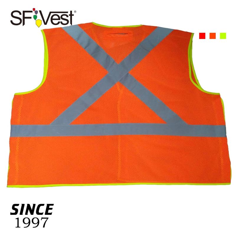 2020 New Design Mesh Fabric Reflective Safety Vest with Adult Waistcoat Safety Products