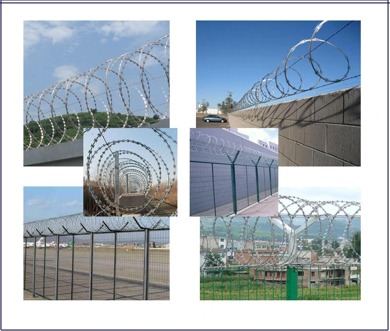 Razor Barbed Wire for Boundary Protection Military Security Fence