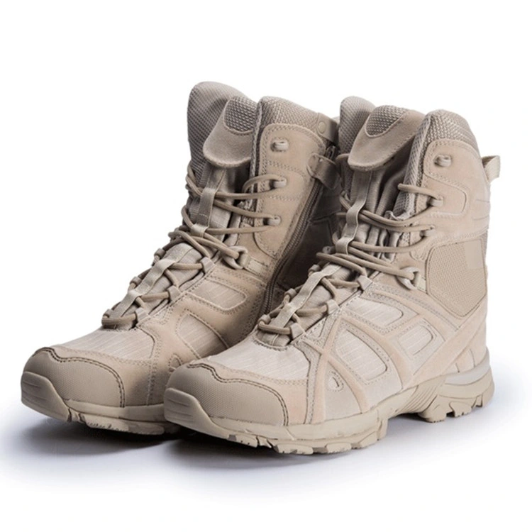 Leather military safety combat desert swat boots