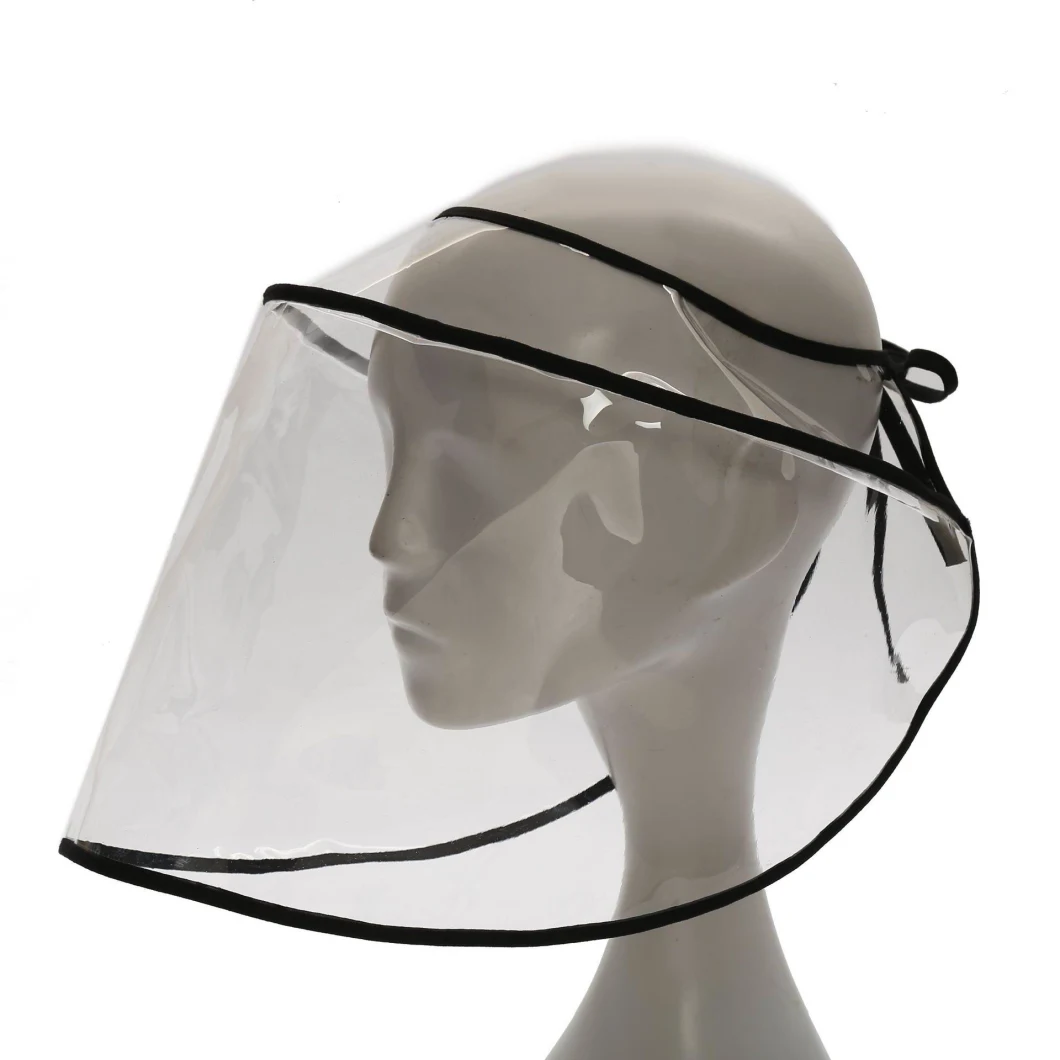Transparent PVC Shield Dust Proof Sun and Fisherman's Hat Anti-Fog Face Shield