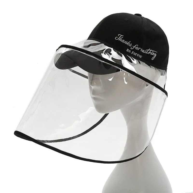 Transparent PVC Shield Dust Proof Sun and Fisherman's Hat Anti-Fog Face Shield