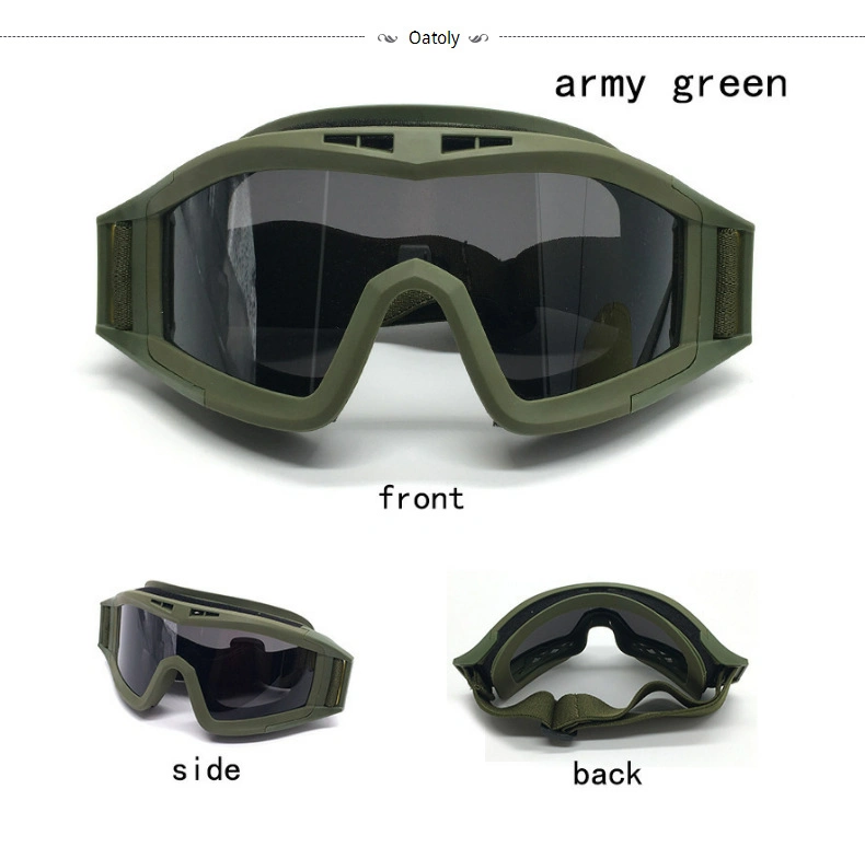 Tactical Metal Mesh Military Safety Goggles