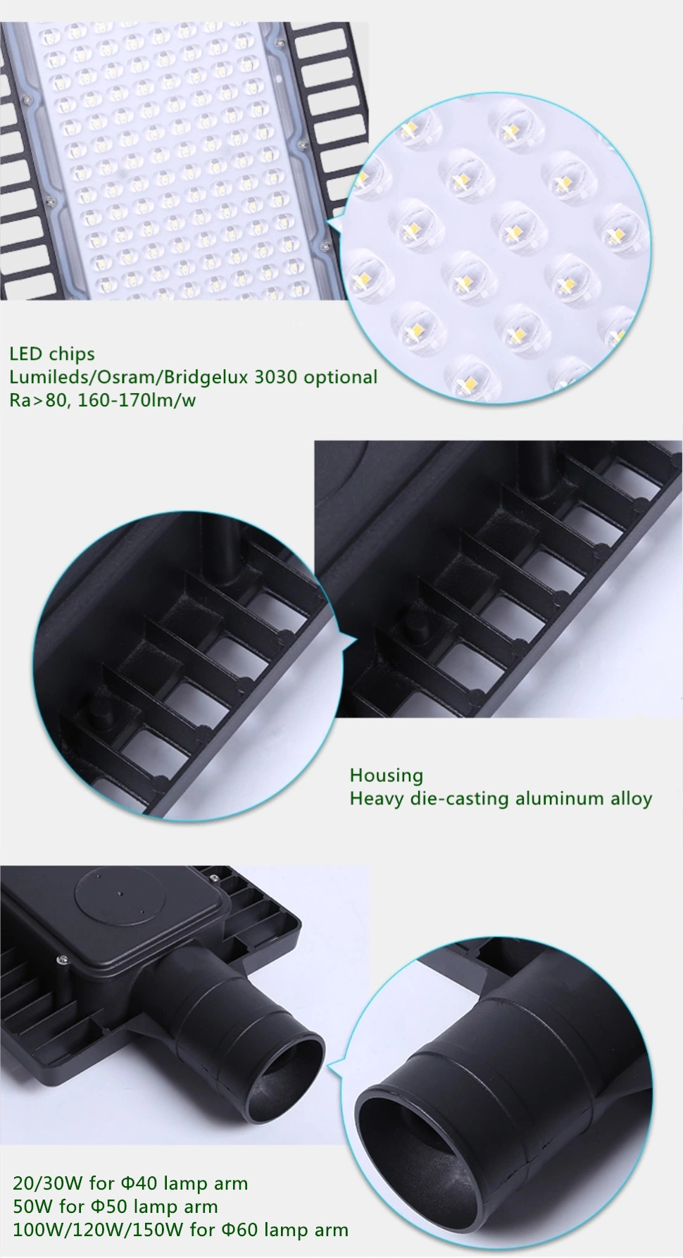 Cost Effective 100W 120W 150W LED Street Light Manufacturer Economical Road Lamp