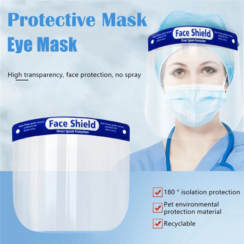 Adjustable Transparent Face Shield Splash-Proof Ultra-Light Full Face Face Mask Anti-Fog Face Shield