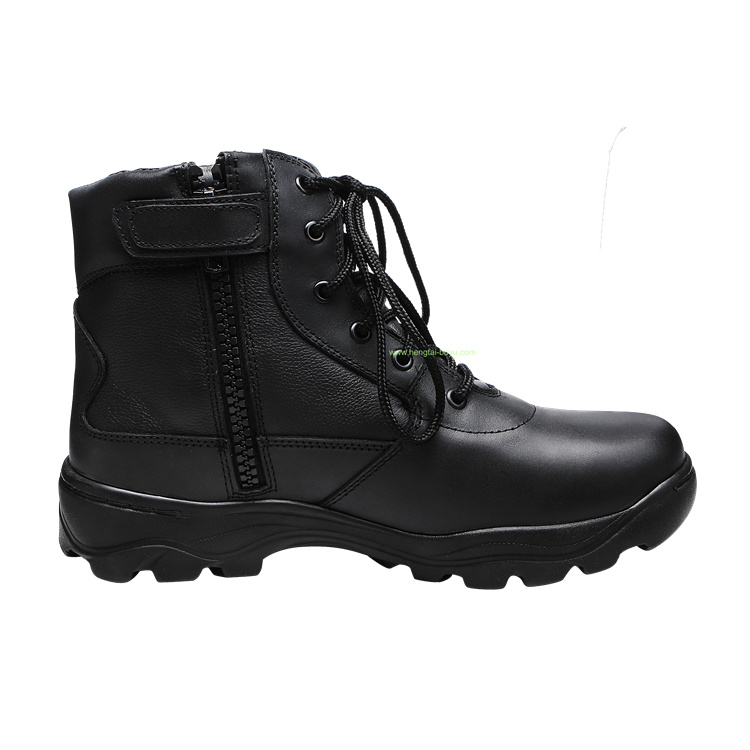 Hot Selling Military Jungle Boots Panama Sole Boot Black Leather Military Boots