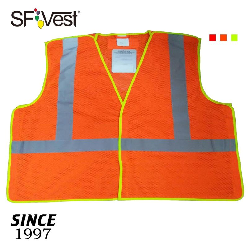 2020 New Design Mesh Fabric Reflective Safety Vest with Adult Waistcoat Safety Products