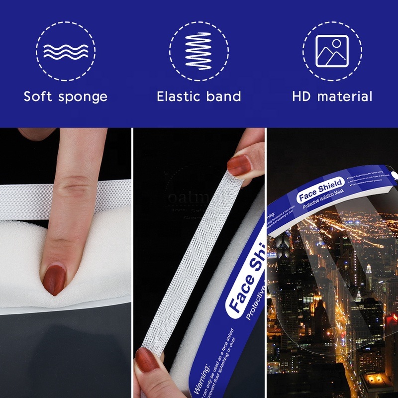 Light Weight Clear Face Protection Shield Safety Face Shield