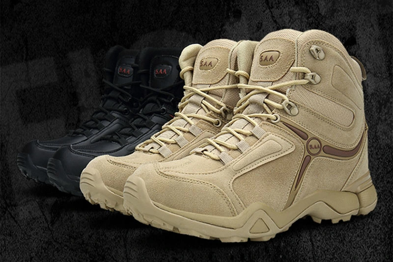 Outdoors Hiking Mountaineering Boots Safety Military Tactical Combat Boots Hot Sale