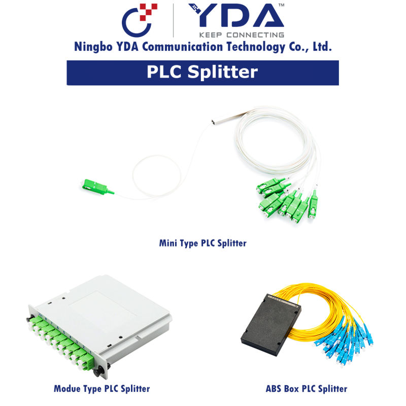 FTTH Sc/APC 1X32 Fiber Optic PLC Splitter/ABS Module PLC Splitter/ABS Box PLC Splitter