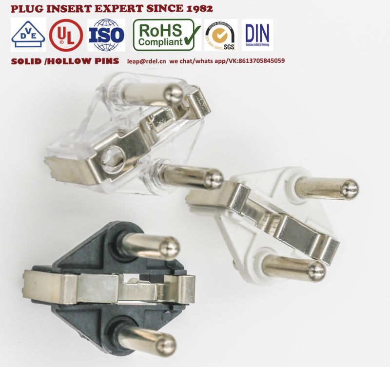 Swiss Sev Plug Inserts/3-Pin Switzerland Insert Plug/Electrical Schuko Plug Insert