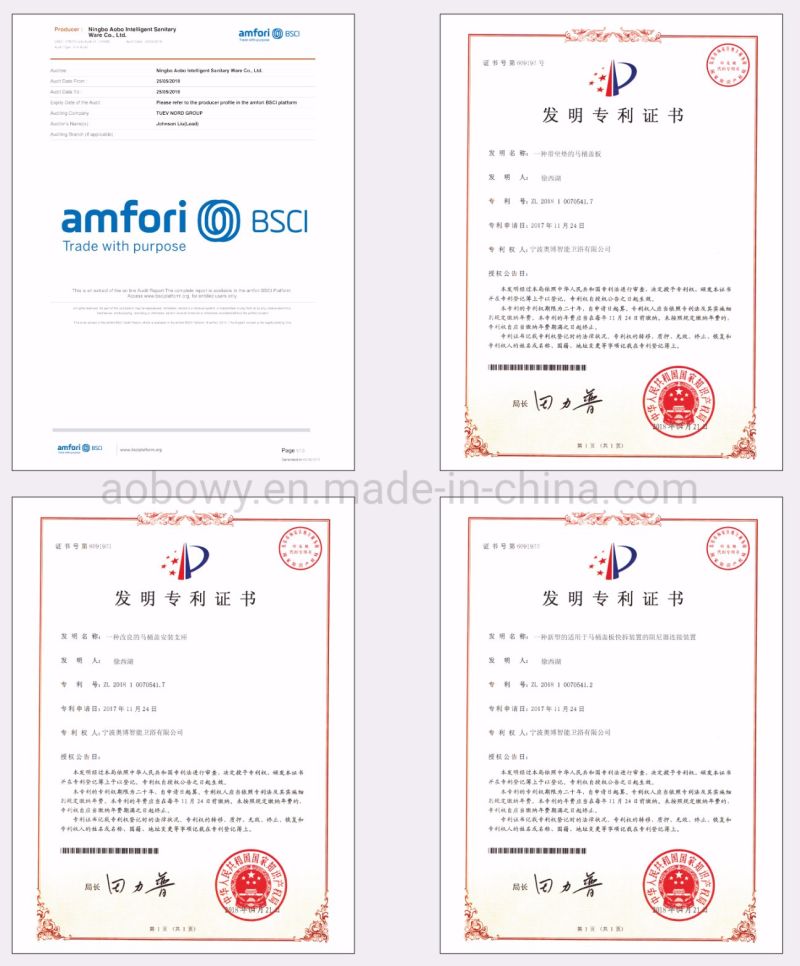 Factory Export UF Quick Install Toilet Lid, Elongated, Bathroom Fitting (Au102)