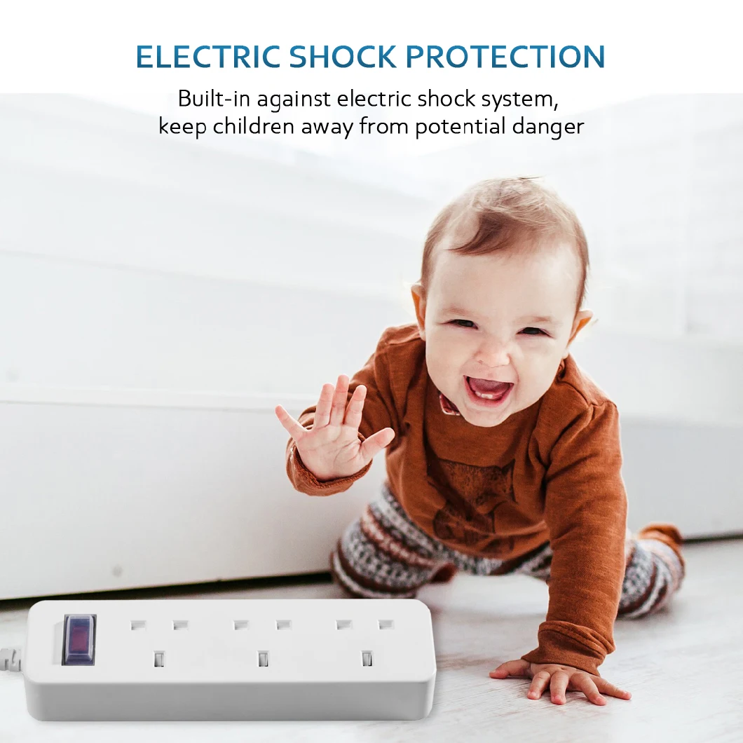 Extension Lead Master Control Waterproof UK Overload Protection Extension Socket