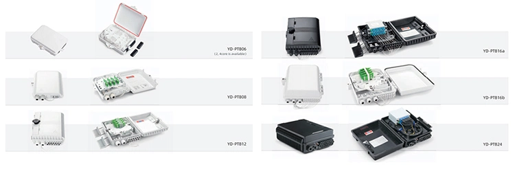 FTTH 16 Port Mini ABS/PC Fiber Optic Termination Box Optical Fiber Splicing Box