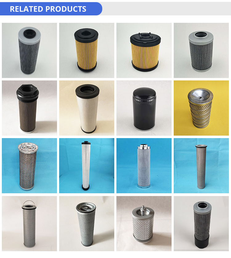 Factory Supplier High Pressure Parts Suction Filter Cartridge Glass Fiber Hydraulic Element