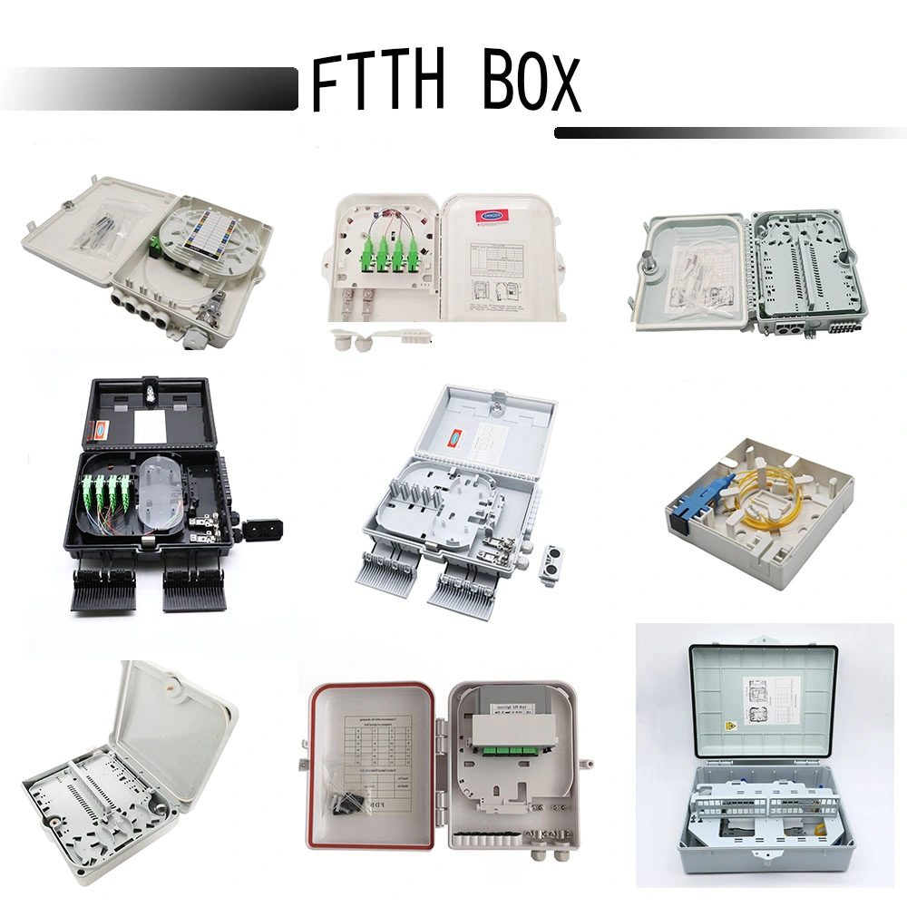 FTTH 4 Core Plastic Fiber Access Terminal Box Outdoor 4 Ports Waterproof Fiber Junction Box