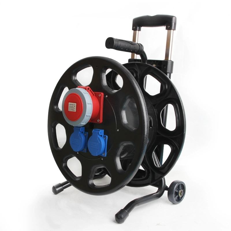 waterproof cable reel with earth leakage 50m fit 380v 3phase 32A