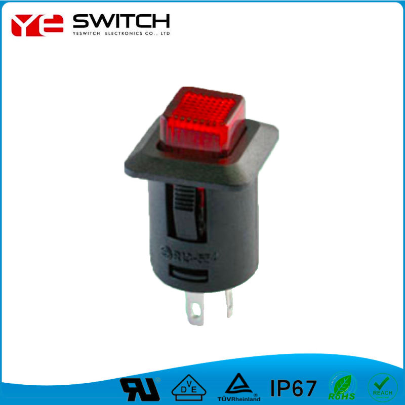 off on Quick Connect Push Button Switch with UL Certificated