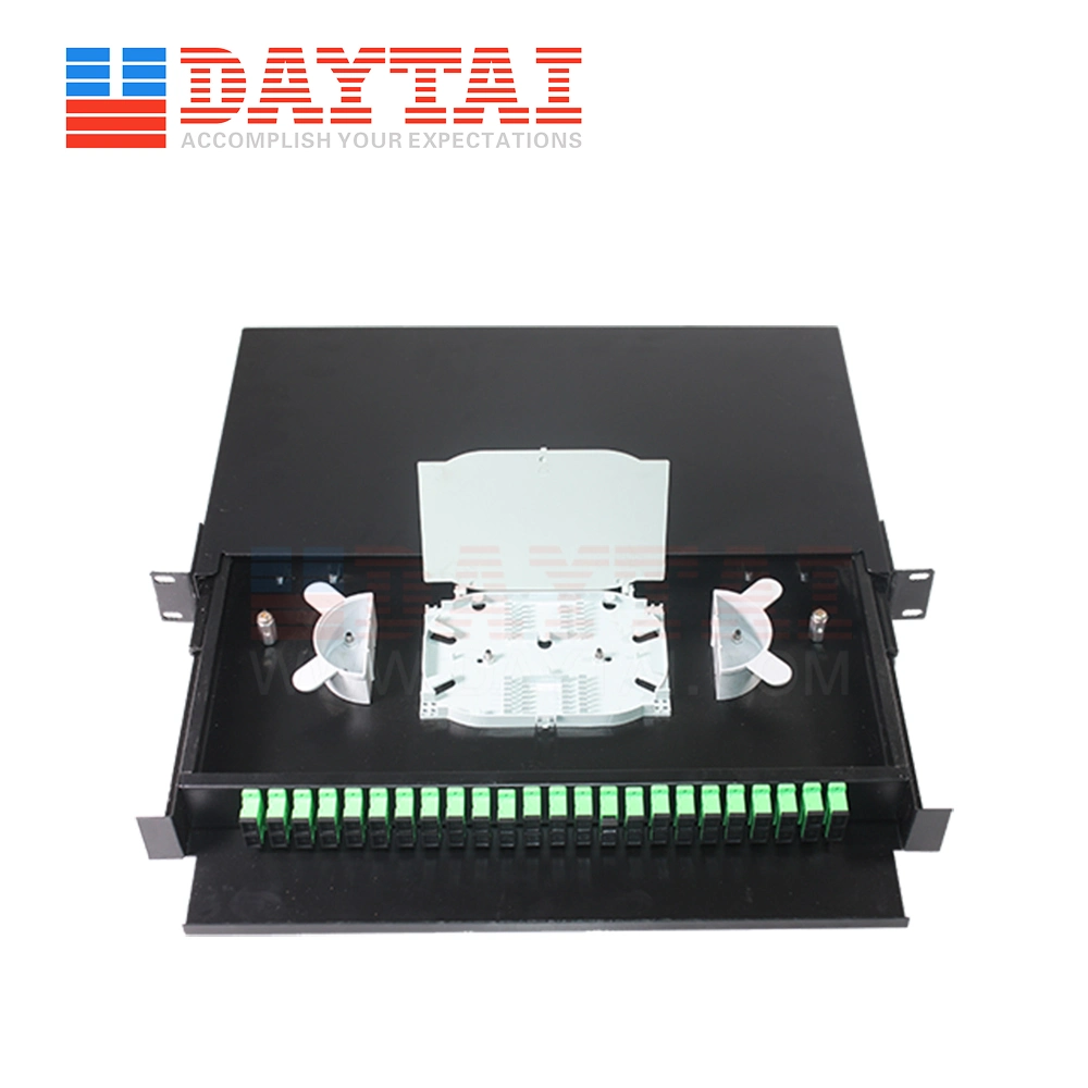 48 Port ODF 1u Sc LC FC Duplex Fiber Optical Distribution Frame Patch Panel