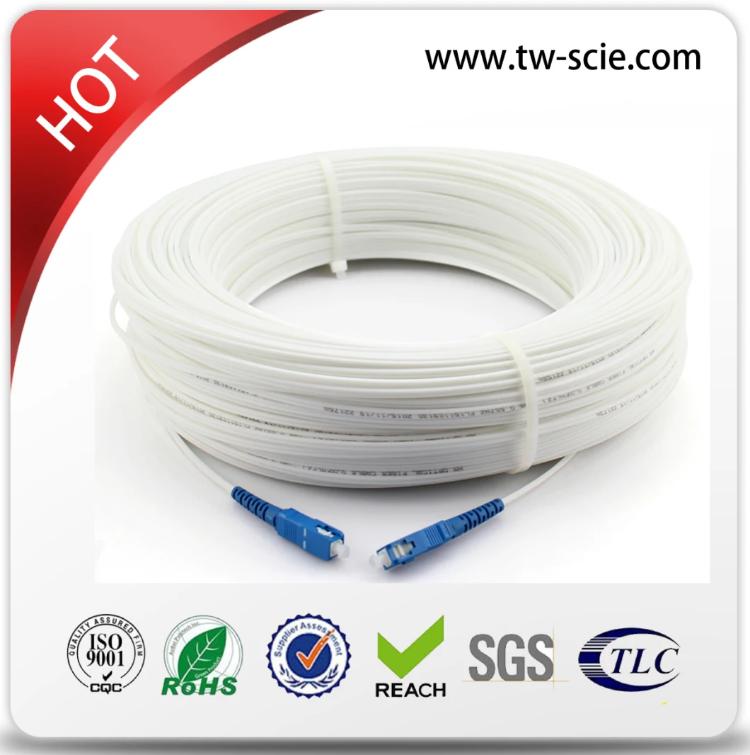 Cable Factory Flat FTTH 1core G657A LSZH Fiber Optical Drop Cable/Indoor Butterfly Drop Cable