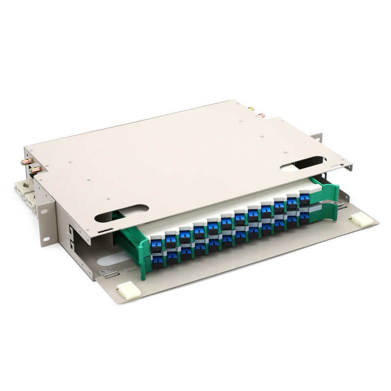 FTTH ODF High Quality 24 Core 19 Inch 1/2u Optic ODF