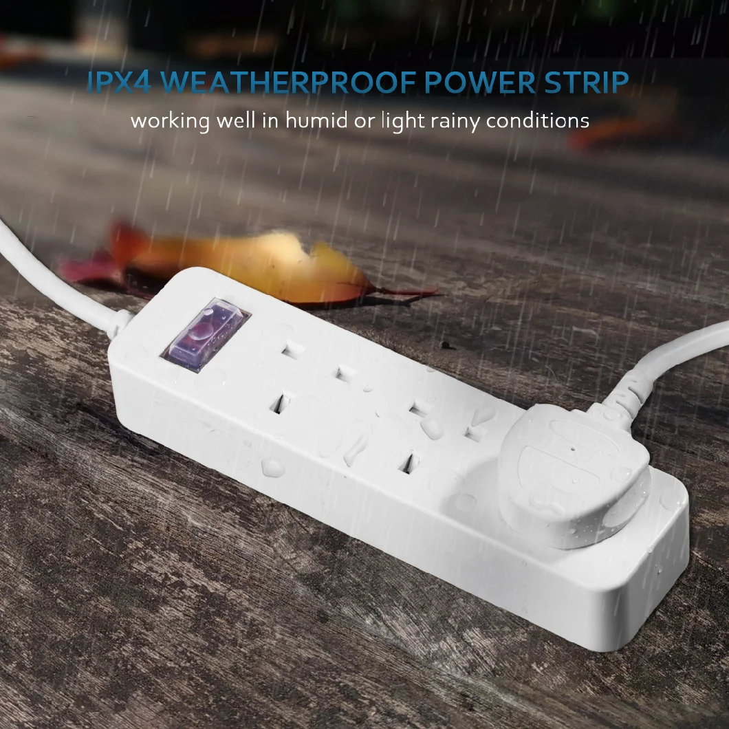 2021 Extension Lead Power Supply Waterproof UK Overload Protection Extension Socket