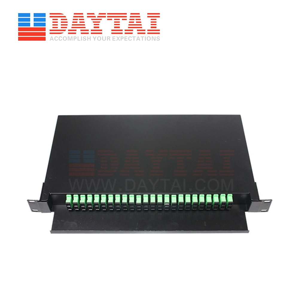 48 Port ODF 1u Sc LC FC Duplex Fiber Optical Distribution Frame Patch Panel