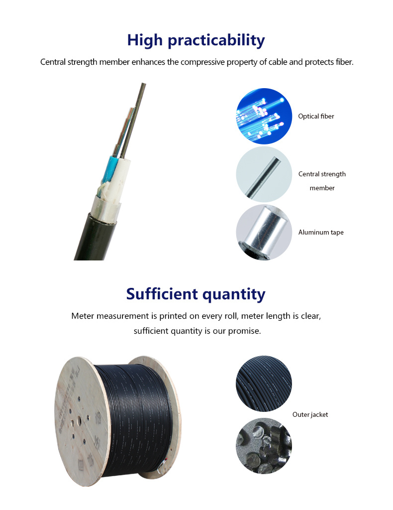 360 Core Fiber Optic Cable Optical Bundle Communication Cable
