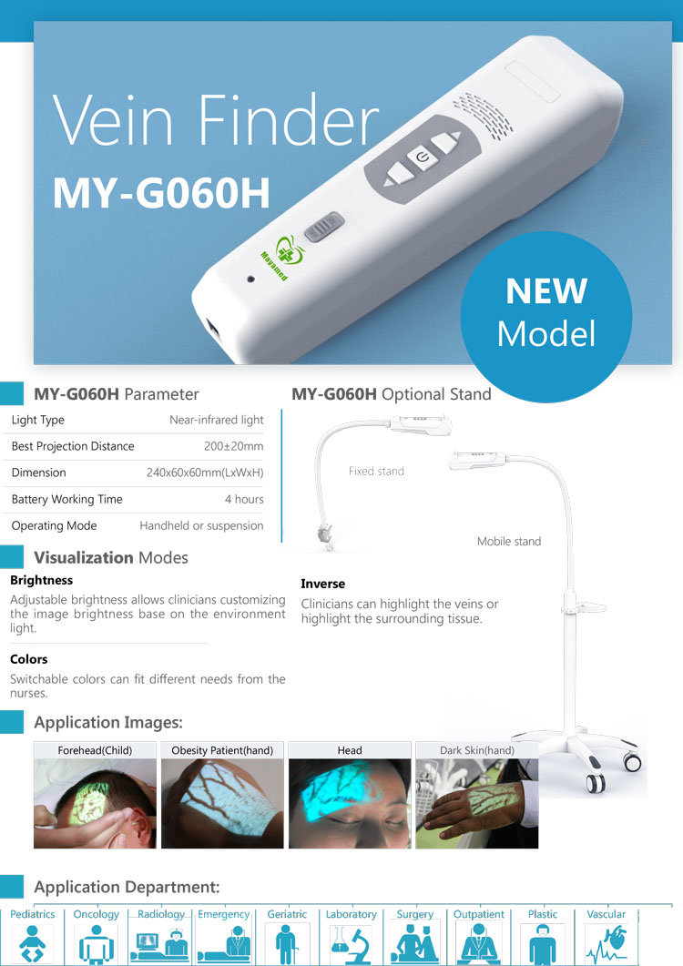 My-G060h Medical Supply Handheld Infrared Vein Finder/Vein Scanner/Vein Locator/Vein Viewer/Vein Detector