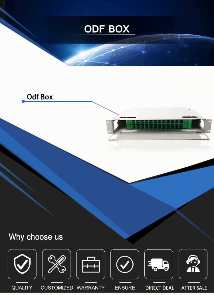 ODF 24 48 Port Splice Tray Inside Fiber Optic ODF