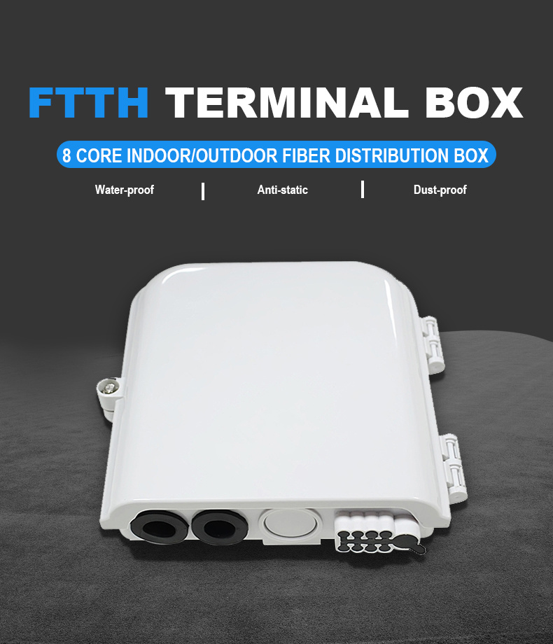 8 Port Fiber Optic Terminal Box FTTH Terminal Junction Box