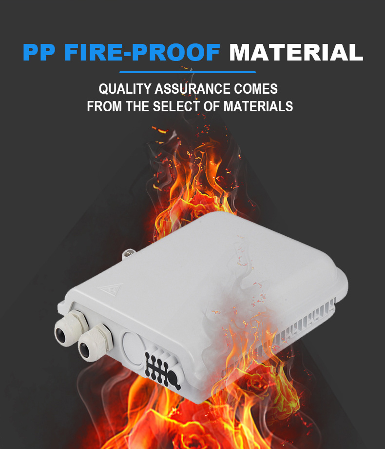 Water Proof Fire Proof Pole-Holding 8 Cores FTTH Outdoor Terminal Box Fiber Terminal Box