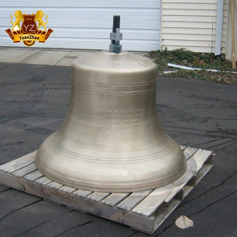 Handmade Large Life Size Antique Bronze Church Bell for Sale