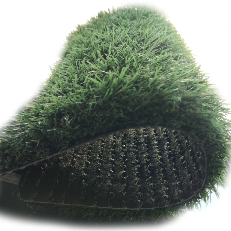 Ornamental Plastic Turf with Olive Green Color