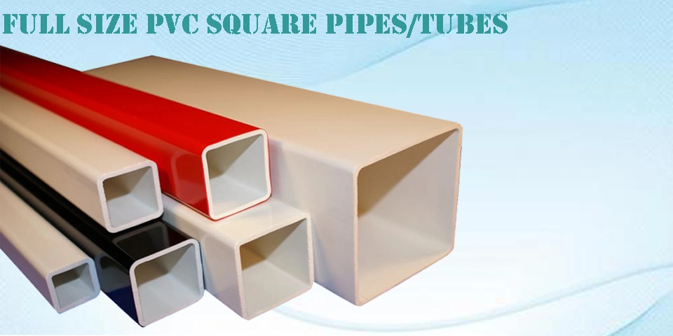 Top Sell Square PVC Pipe 4 Inch Square PVC Pipe for Indoor Planting
