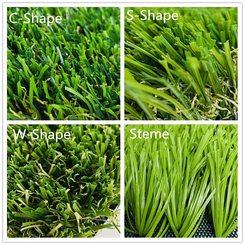 C Shape 30mm 14700 Density Garden Lawn School Grass Landscape Turf Artificial Grass Synthetic Grass Carpet