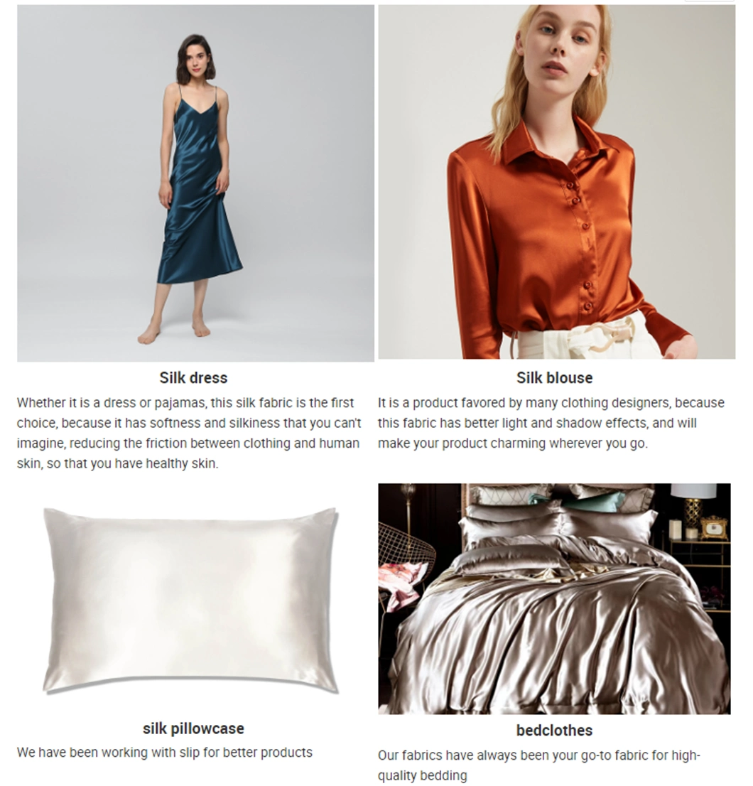 Dresses Women Summer 16mm Silk Satin Fabric 94% Silk 6% Spandex Stretch Silk Fabric