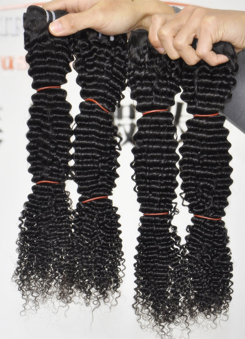 Cambodian Human Remy Virgin Hair Kinky Curly Hair Extensions