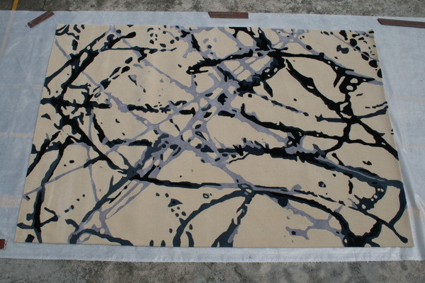 Hand Made Carpet Wool+Viscose (van-001)