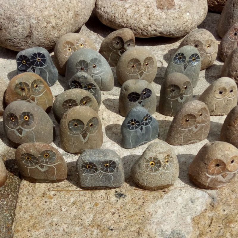Home Garden Decoration Hand Made Natural Stone Carvings