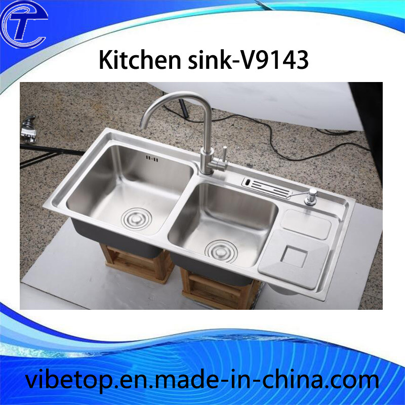 Customized Handmade Stainless Steel Kitchen Wash Sink
