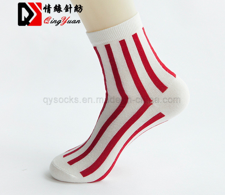 Winter Female Colorful Striped Ankle Socks Women Novelty Harajuku Comfortable Cotton Socks Cheap