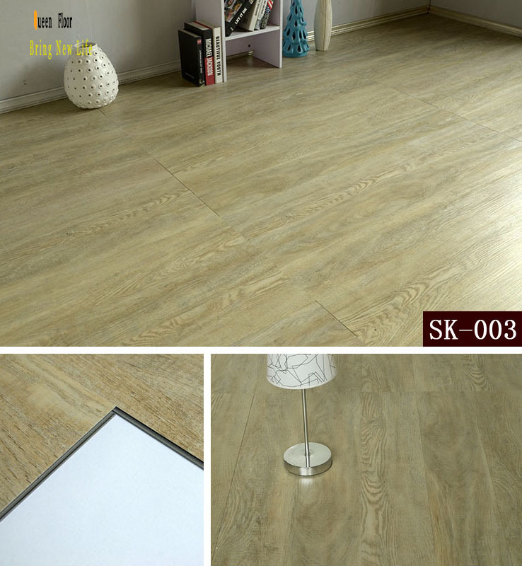 5mm Thick Waterproof PVC Flooring for Balcony Washing Room Click System Planks