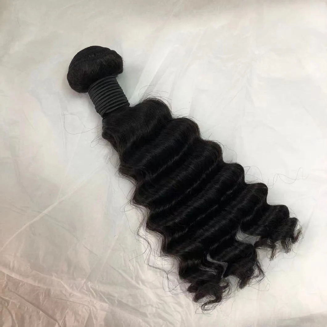 Original Brazilian Human Hair Weave 10A Flat Deep Wave Bundles