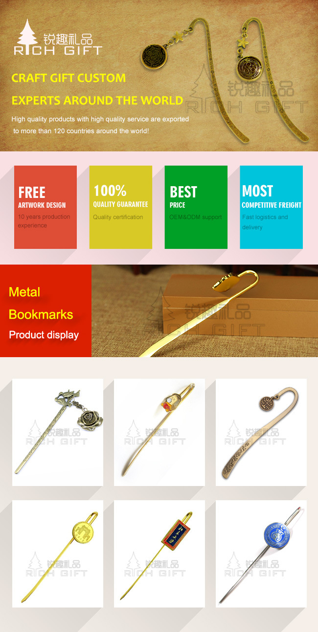 Custom Personalized Nickel Metal Bookmarks for Books