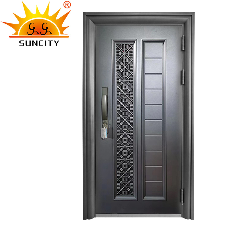 Laser Cut Turkish Style Single Stainless Steel Security Door Design