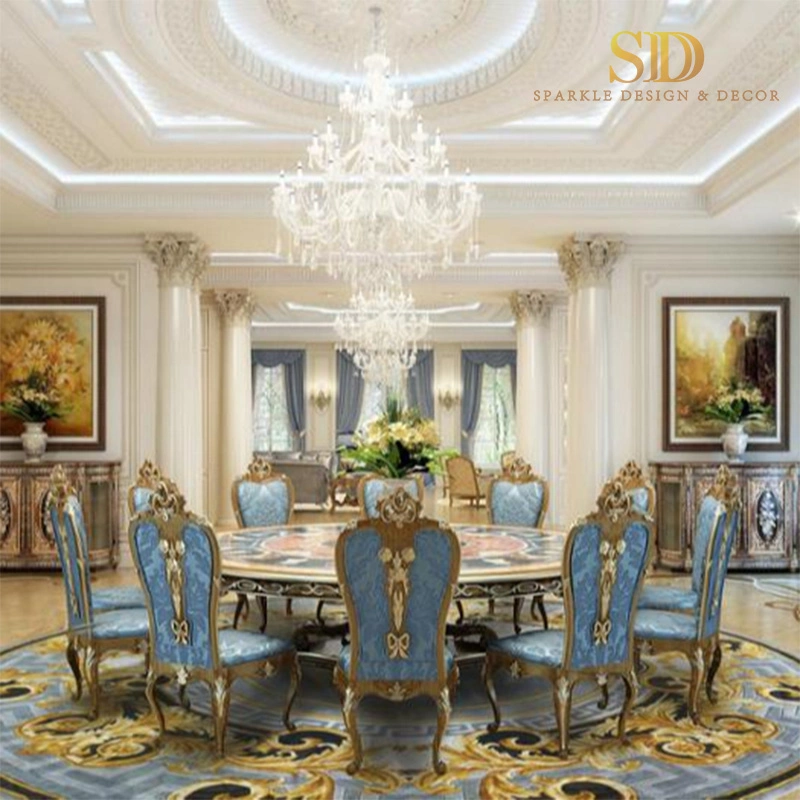 European Style Hand Made Round Wool Rug/Carpet for Dining Room
