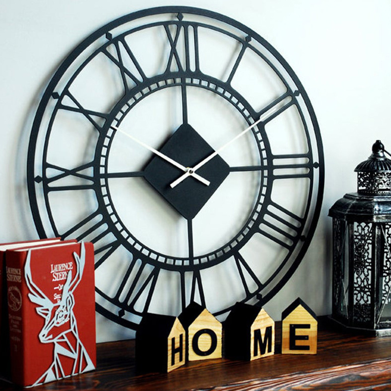 Custom Metal Wall Mounted Decor Home Decoration Wall Clock Wall Art