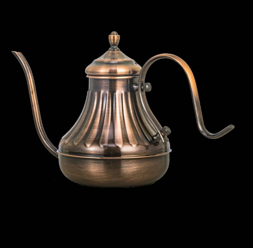 Stainless Steel Long Mouth Fantasy Exotic Hand Made Coffee Pot