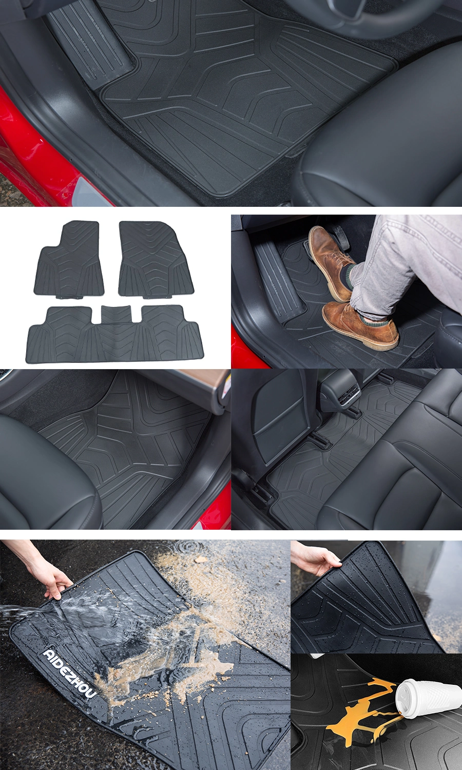 Customized High Quality Eco-Friendly PVC Carpet Car Mats for Land Rover Evoque
